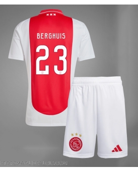 Ajax Steven Berghuis #23 Maglia Gara Casa Repliche 2024-25 Bambino